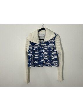 Mandinga Free People Anthropologie Geometric Pattern Jacket Size XL
